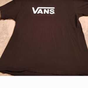 Vans Black Tee with Logo